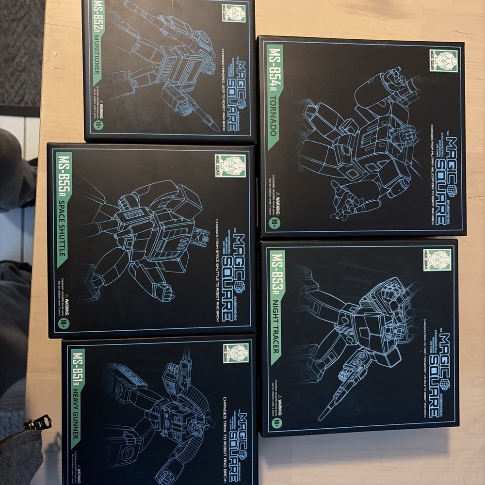Magic Square Bruticus Combiner MS-51R MS-55R 51R-55R Set of 5 toy 26CM NOt MP