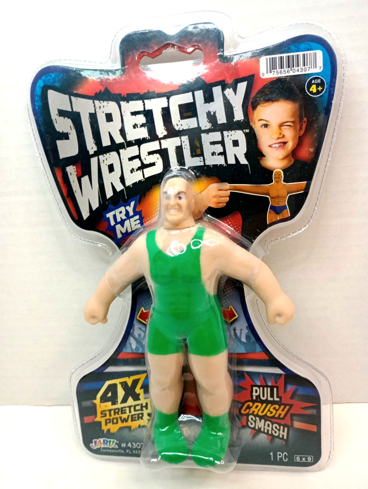 Stretchy Wrestler 4X Stretch Power Pull Crush Smash GREEN Body Suit