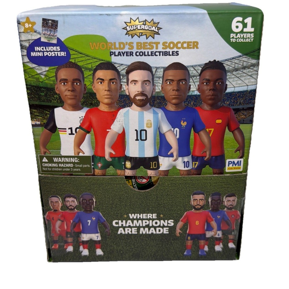 Supergoal World’s Best Soccer World Cup Mini Gold Cleat Retail Display 12 Pieces