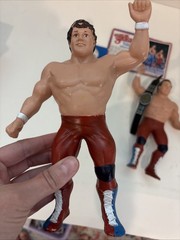 Vintage LJN WWF Superstars 1986 British Bulldogs w/ Bio Card!