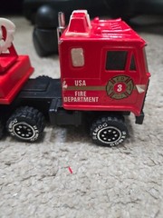 Vintage 1987 Remco Toys Fire Truck with Ladder – 11 Inches Long