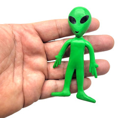 Bendable Rubber Green Aliens – 12 Pack (3.75″) Action Figures Bendable UFO