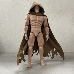 SU-EZHC-BRN: 1/12 wired battle damaged Hooded cape for 6″ figure – Olive