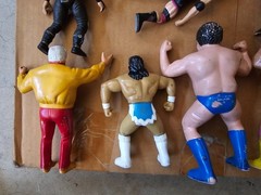 Vintage wwf wwe ljn titan sports jakks wrestling figures lot owen hart mankind