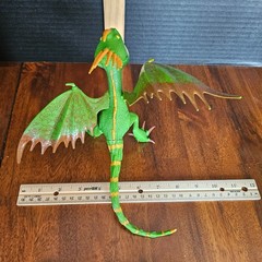 Spin Master How to Train Your Dragon 2010 DEADLY NADDER Green Action Figure