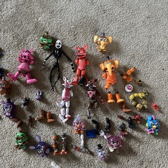 FNAF Funko Action Figure Lot For Parts Marionette Foxy Pigpatch Orville Mixed