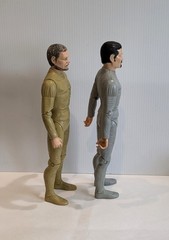 1968 Marx Sir Gordon Gold-Sir Stuart Silver Knight Action Figures & Horse Armor