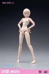86TOYS 1/12 T86-ST Flexible 6 inch Female Joint Action Figure Head Body Dolls