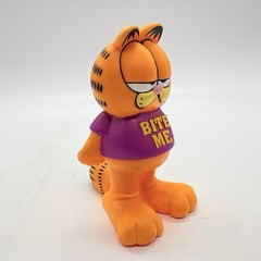 Garfield “Bite Me” 5″ PVC Vinyl Dog Toy Figure Odie’s Stuff 1980’s Vintage Paws