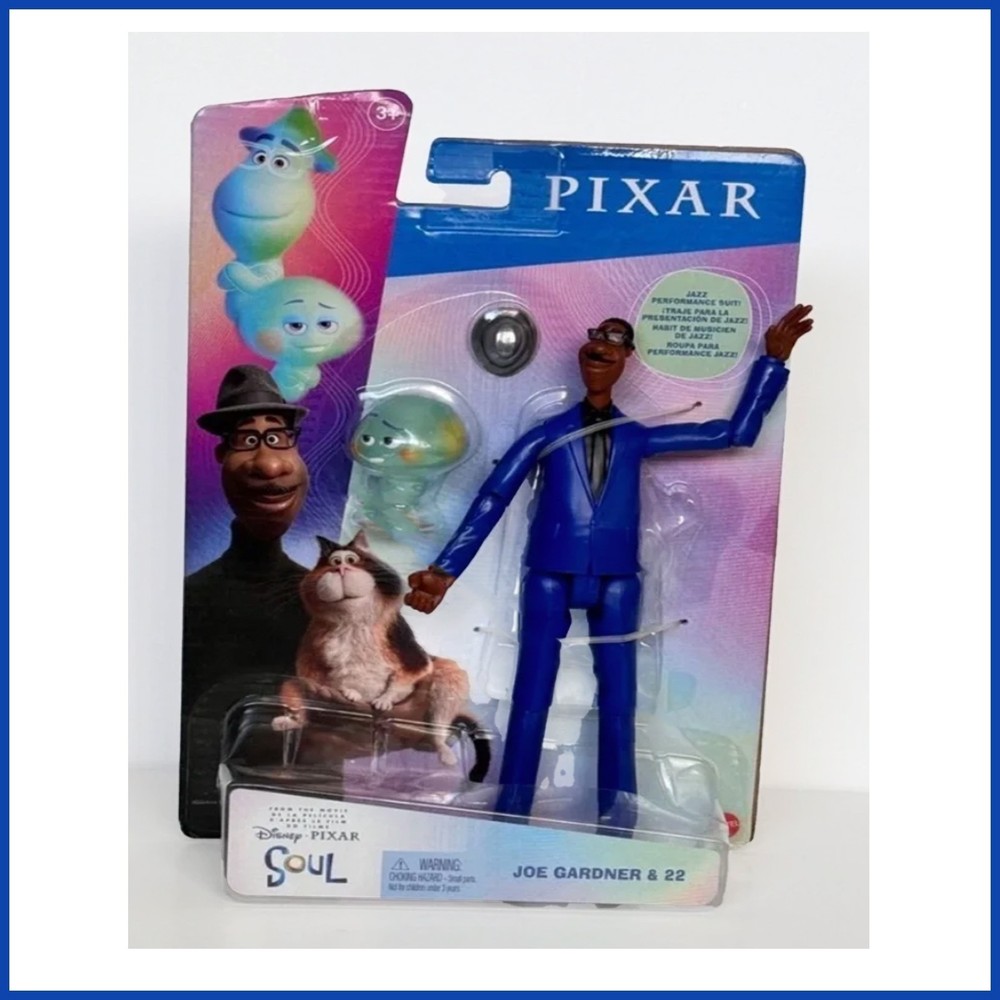 Pixar 8-in Joe Gardner & 22 Action Figure Set.