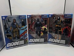 GI Joe Classified Spirit Iron-Knife Cobra Officer & B.A.T 6” 3 Action Figures