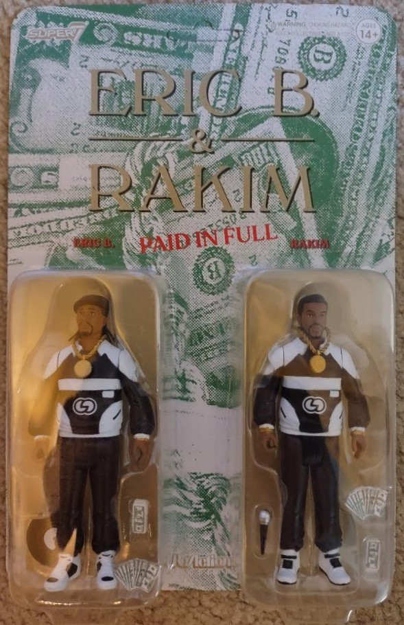 Eric B & Rakim Paid in Full Reaction 2 Pack Figures Super 7, new sealed