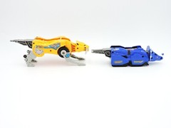 Triceratops & Sabertooth from Deluxe Megazord MIGHTY MORPHIN POWER RANGERS 1994