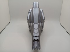 Retro Silverhawks Tally Hawk statue figure 7″ 3D printed metallic silver plastic