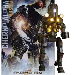 Cherno Alpha Jaeger 7″ Movable Action Figure w/LED Toy Statue Pacific Rim in Box