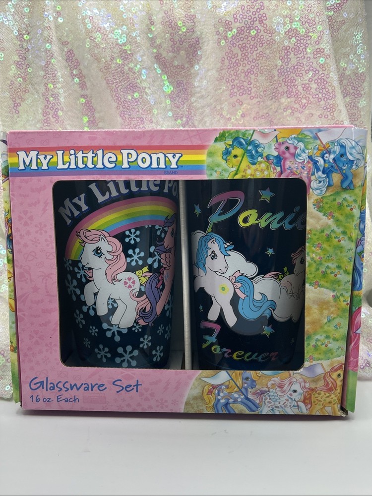 2013 G1 My Little Pony 16oz Glassware Rare HTF