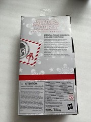 Star Wars The Black Series Mandlorian Warrior Holiday Edition Action Figure NEW