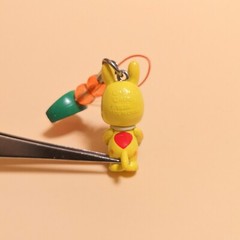 KEWPIE Baby as Yellow Rody WATERMELON KEYCHAIN 1″ Mini Figure Toy Collectible