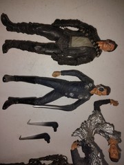 MOVIE MANIACS Vintage T2 T-800 T-1000 Action Figure Modern Black Endoskeleton