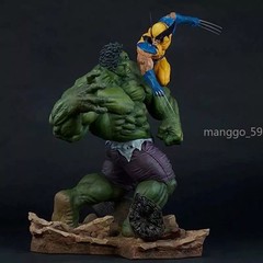 Hulk VS. Wolverine PVC Figure Statue Model Toy Collection Christmas Gift Toy