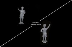 WWII German Officers Rommel Battleground MARX playset toy soldiers