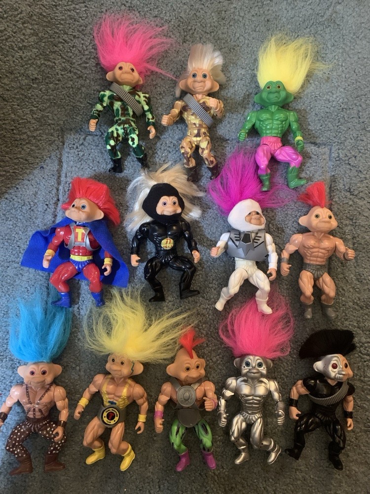 12 Troll Dolls Action Figure TNT Motu He-Man Galaxy Warriors Vintage
