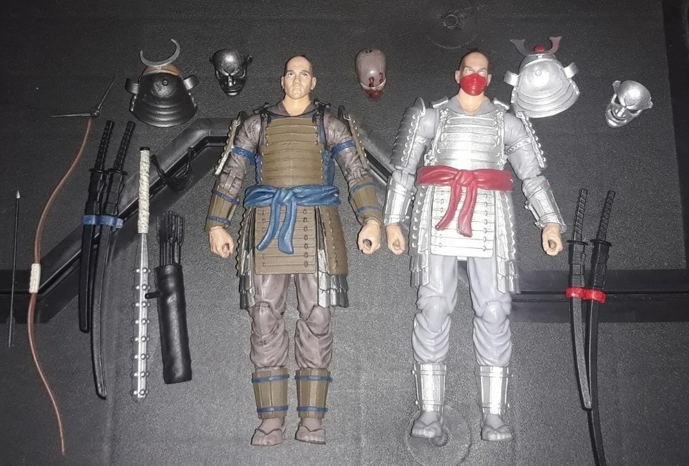 Fwoosh Articulated Icons Seijun Samurai Outlaw And Temple Guard Samurai