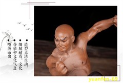 Shaolin Monk Chinese Kung Fu MARTIAL ARTS Figurines Statue Model Ceramics Gift