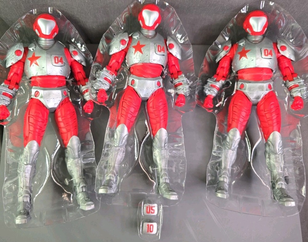 3 X McFarlane DC Multiverse Rocket Red Brigade Platinum Edition Army Builder