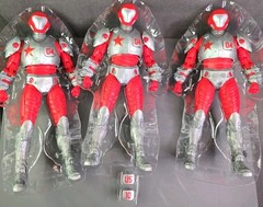 3 X McFarlane DC Multiverse Rocket Red Brigade Platinum Edition Army Builder