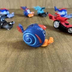 Dreamworks Movie Turbo Snail Racers Lot Of 10 W 1 Rolling Racer 2 Race Cars