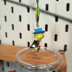 KEWPIE Baby as DISNEY JIMINY CRICKET 1″ Mini Figure KEYCHAIN CHARM Toy Miniature