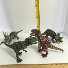 Dinosaur action figure mixed lot of 15 Jurassic World & Vtg Solid Dino figurine