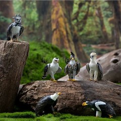 Wild Animal Raptor Series Philippine Eagle American Harpy Eagle Decoration Model