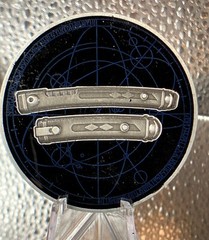 Ahsoka Tano Fulcrum 2 inch Challenge Coin, Antique silver