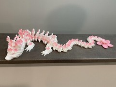 3D Printed Articulating Cherry Blossom Dragon 24″ Length