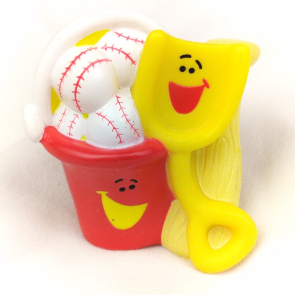 Blues Clues baseball bucket and sand shovel 2.5″ PVC figure 2000 Mattel Viacom