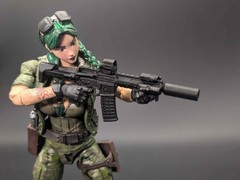 1/12 scale 3D printed tactical M4 carbine for classified marvel legends