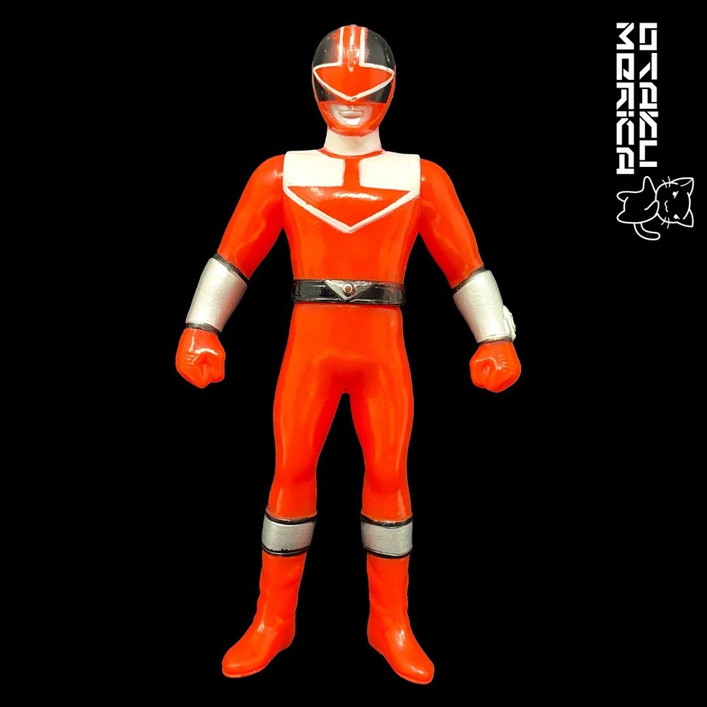 Bandai 2000 Mirai Sentai Timeranger Time Red Ranger – Sofubi Figure 4.75in