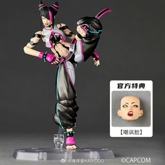 Kaiyodo Amazing Yamaguchi Juri Street Fighter 6 Action Figure w/bonus In Stock !