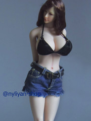 UANDD 1/6 No Finger Bone Seamless Huge Bust Body 12″ Female Figure Fit OB Head