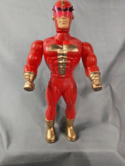 TURBOMAN BLOW-MOLDED PLASTIC BOOTLEG – JINGLE ALL THE WAY – SCHWARZENEGGER