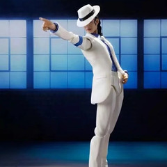 14Cm Michael Jackson White Clothes Moon Walk Action Figures Joint Model Desktop