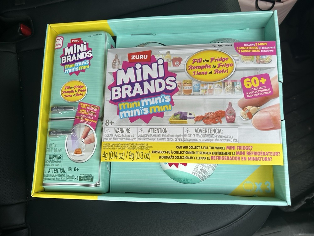 ZURU Mini Brands Fill the Fridge Costco Exclusive Set w/ 3 Mini Balls Brand New
