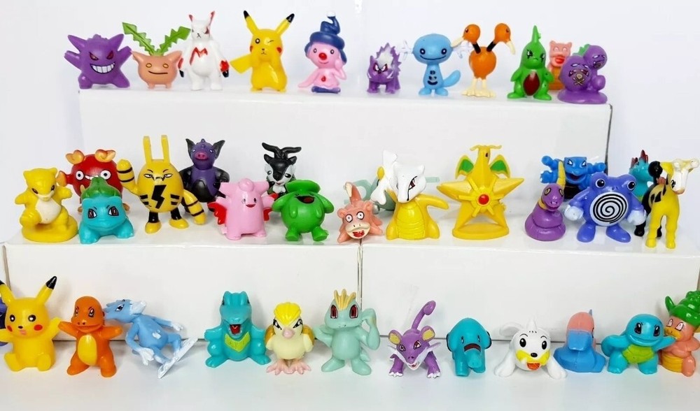 25 pcs Pokemon Mini PVC Figures Pikachu Toys For Kids Gifts 2-3cm Aus Stock