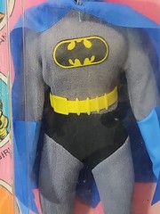 Vintage 1979 Mego Wgsh Batman French Card Worlds Greatest Super Heroes Damaged
