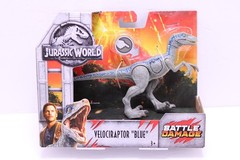 2017 Mattel Jurassic World Velociraptor “Blue” Battle Damage Dinosaur FNB33