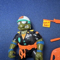1991 Make My Day Leo, 100% Complete, Teenage Mutant Ninja Turtle, Vintage, Tmnt
