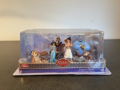 Disney Store Aladdin Diamond Edition PVC 6 Piece Figure Figurine Playset NEW
