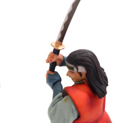 Vintage Miyamoto Musashi vs Sasaki Kojiro Figure Set Samurai Ganryujima
